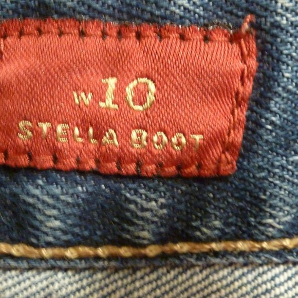 X2 Quality Denim Blue  Wash Stella Bootcut Jeans Low Rise 5 Pockets Sz 12 - Picture 10 of 13